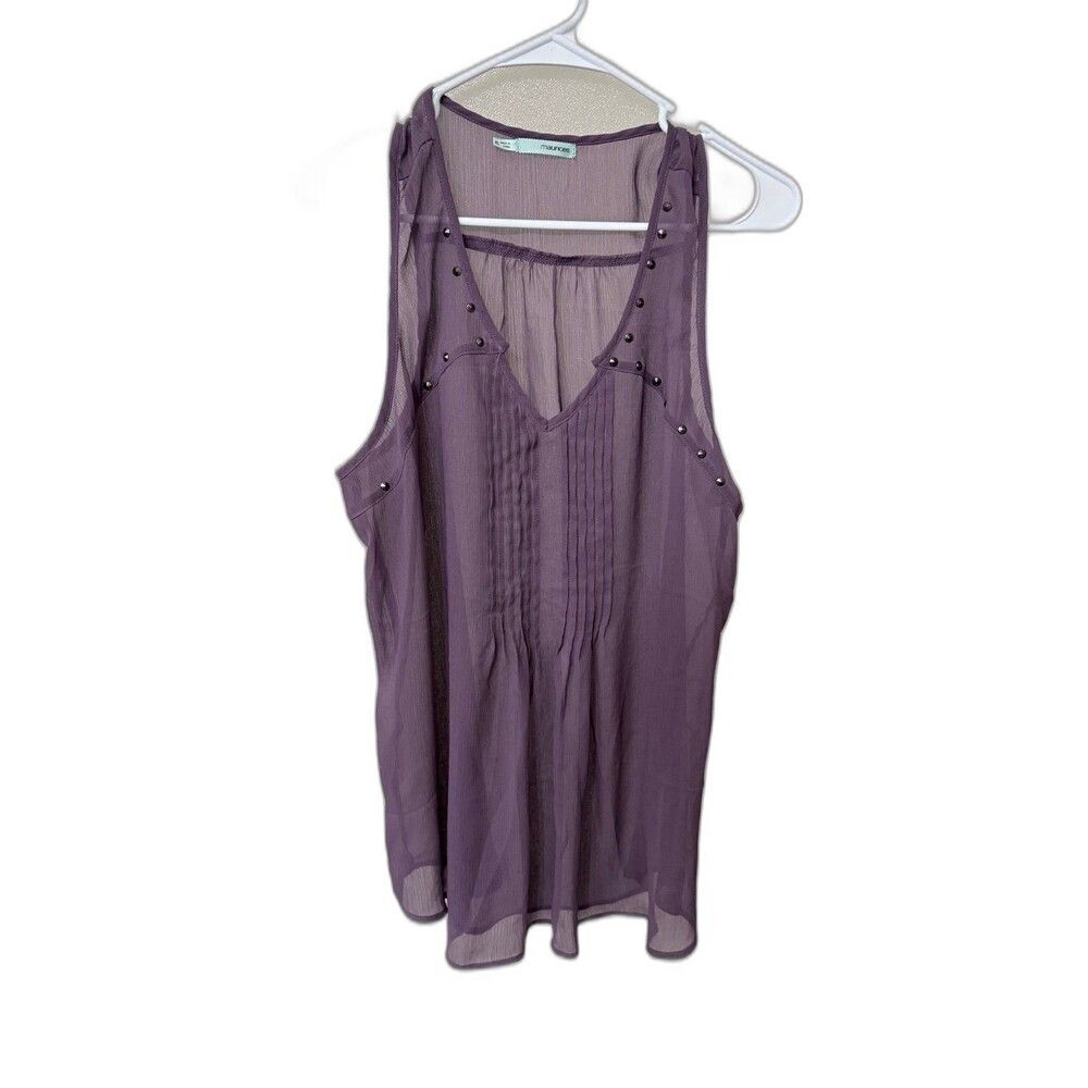 Maurice’s purple blouse tank xl
